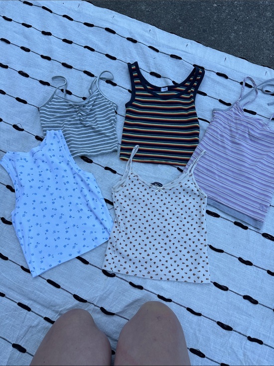 Tops - Hollister, Brandy Melville,garage and out from under tank tops.